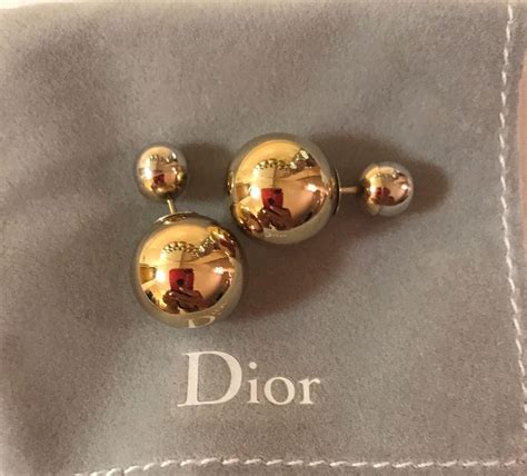 double ball stud earrings dior|Dior earrings for sale.